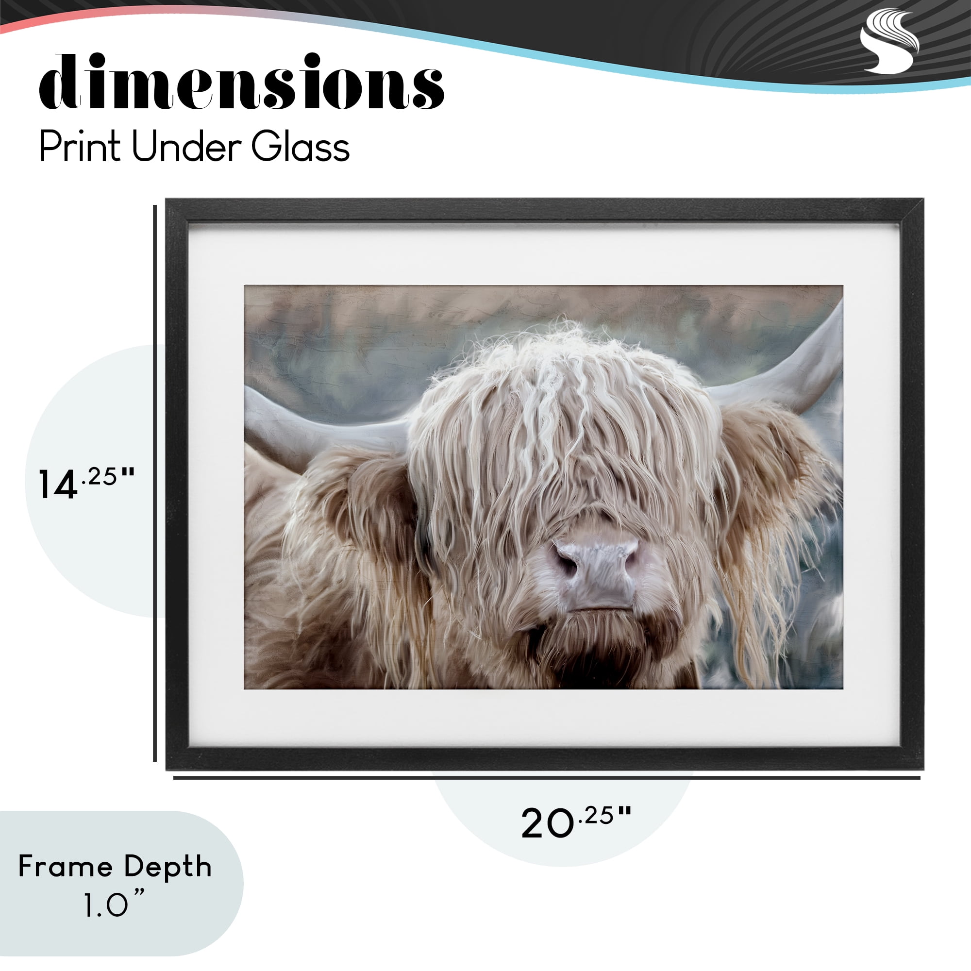 Stupell Industries In the Highlands Photograph Black Framed Print Under Glass, design by Kim Allen