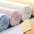 thumbnail image 2 of Xiao Hua Tela de Cuello de Punto Acanalado Fino de Algodón Blanco -1 Pieza, 39.37 X 62.99 Pulgadas Tela de Algodón Suave, Cuello de Punto Acanalado Elástico, Puños Cosidos con Accesorios de Ropa, 2 of 3