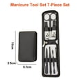thumbnail image 2 of 7 Pcs Manicure Set Stainless Steel Nail Clippers, Beauty Tool Portable Set,Zipper Portable, 2 of 5