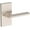 Satin Nickel, variant on Baldwin PVANACFR190 Anaheim Hills Privacy Door Lever Set - Black