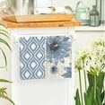 thumbnail image 4 of Blue Floral Leaves Boho Kitchen Towels Dish Towels, 18x26 Inch Seasonal Decoration Hand Towels Set of 4, 4 of 6