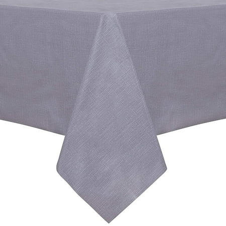 

Backed Vinyl Tablecloths Waterproof Oil-Proof PVC Table Cloth Stain-Resistant Wipeable Table Cover (Dark Gray 60 x 84 Inch)