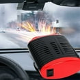thumbnail image 5 of Mini Car Heater, Portable 12V 120W Cigarette Lighter Plug Defroster Demister with Hot Cold Wind, Black, 5 of 5