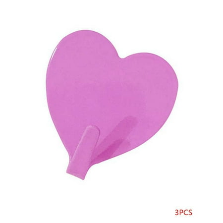 

Hi.FANCY Heart Wall Hook Hat Wall Hook Stainless Steel Wall Hook Adhesive Wall Hook Hat Bag Hook