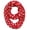 Red, variant on Light and Sheer Polka Dot Circle Print Infinity Loop Scarf