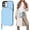 Blue, variant on Crossbody Wallet Case for iPhone 12/12 Pro, RFID Blocking PU Leather Zipper Handbag Purse Flip Cover, Kickstand Folio Case with Card Slots Holder Wrist Strap Lanyard 5G 6.1 Inch (White)