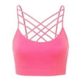 thumbnail image 2 of KOGMO Women's Lightweight Seamless Triple Criss-Cross Front Bralette (No Pad), 2 of 5