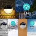 thumbnail image 4 of Juego de 4 luces LED solares para pared de EXTERIOR CHAO IP65 impermeables luz blanca cálida, 4 of 5