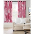 thumbnail image 2 of Pink Abstract Blackout Curtains for Bedroom Living Room Darkening Curtains 54 Inch Long Vintage Geometric Gradient Oil Painting Modern Short Curtain for Small Window Treatment Drapes 52"x54"x2, 2 of 9