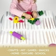 thumbnail image 6 of JumpOff Jo - Large Splat Mat, Waterproof and Washable, for Under Highchair, Protects from Spills, - 51 x 51 inches - Dashes, 6 of 9
