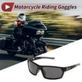 thumbnail image 2 of Unique Bargains Motorcycle Riding Goggles Anti-glare Tri-acetel Cellulose PC UV400 Cycling Sunglasses Deep Gray Lens Black Frame, 2 of 6