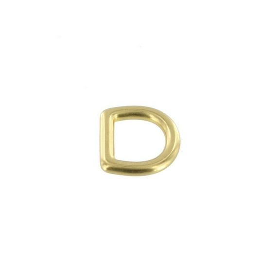 2011 Natural Brass, D-Ring, Solid Brass-LL, Multiple Sizes