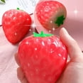 thumbnail image 4 of Color Changing Lights,Strawberry TPR Decompression Ball Pinch Toy Changes Color Under Light,Soft Stress Relief Squeeze Ball Gift,Color Changing Stress Ball, 4 of 9