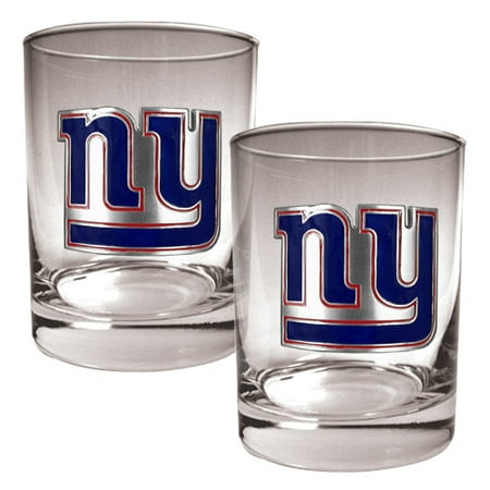 - New York Giants 14oz. Rocks Glass Set - No Size