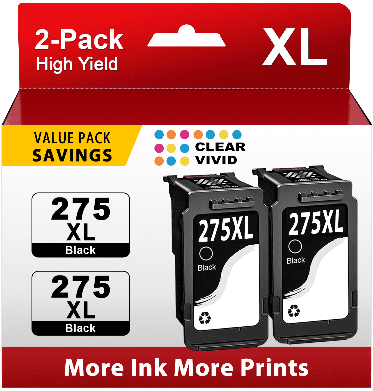 Kit De Recarga De Tinta Premium Preto De 60 Ml Para Canon PG-275