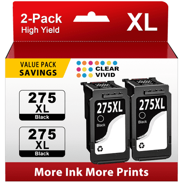 PG 275 Black Ink Cartridge Compatible for Canon 275 Ink for 275 Ink 275XL (2 Black)