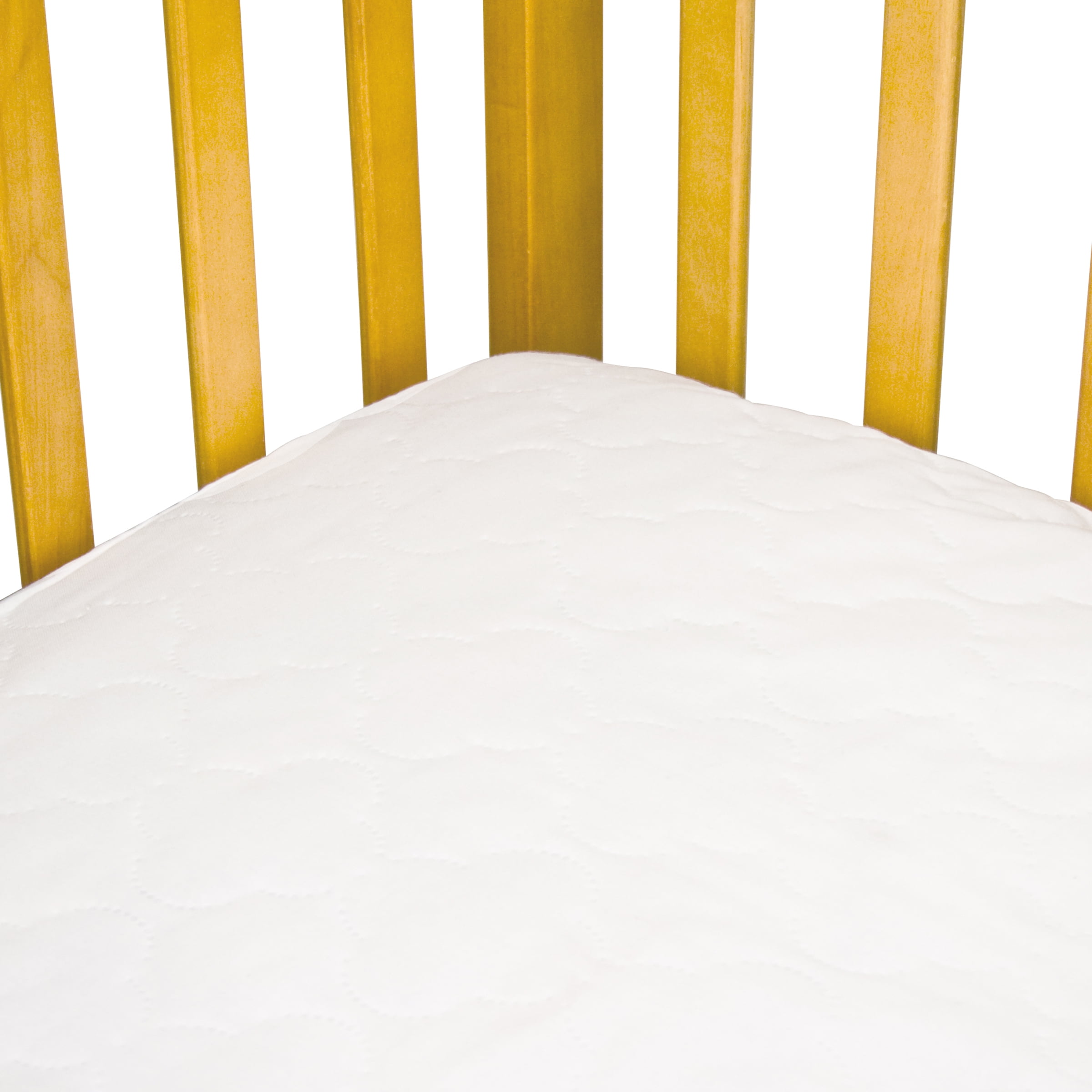 Sealy Stain Protect Antimicrobial Waterproof Crib / Toddler Mattress Pad, White, 52" L x 28" W