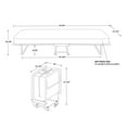 thumbnail image 5 of Linon Torino Folding Rollaway Guest Bed with 5" Innerspring Mattress, Cot, 5 of 15