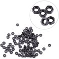 thumbnail image 4 of 100Pcs Din934 M2-M5 Hex Nuts Black Zinc Plated Carbon Steel For Machine Fastener(M3), 4 of 7