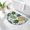 Green, variant on Yellow Pineapple Bathroom Rug Cute Half Circle Bath Mat Non-Slip Washable Semi Circle Bath Rug Summer Plam Leaves Botanical Tropical Floor Mat for Bathroom Kitchen Bedroom Shower Decor 16"x24"