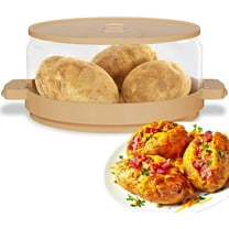 Haomacro Baked Potato Microwave Cooker Tender Fluffy Cooks in Minutes Steamer, Dishwasher-Safe Home Kitchen Gadgets Accessories Essentials for New Home, 8 Inches Clear