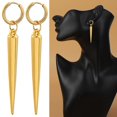 thumbnail image 2 of 2 piezas Pendientes Conos Oro, Ligero, Joyería Creativa, Moda, Aleación de zinc para aro pequeño jinwen pendiente de la joyería, 2 of 8