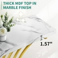 thumbnail image 3 of DEXTRUS 39" Console End Table with Faux Marble Top,  Side Table for Living Room, Entryway, Gold, 3 of 7