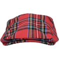 thumbnail image 2 of Newsboy Flat Cap Tartan Check Plaid Outdoor Boina Sombrero rojo, 2 of 5