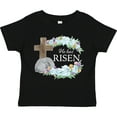 thumbnail image 3 of Inktastic Easter He Has Risen with Cross and Flowers Boys or Girls Toddler T-Shirt, 3 of 5