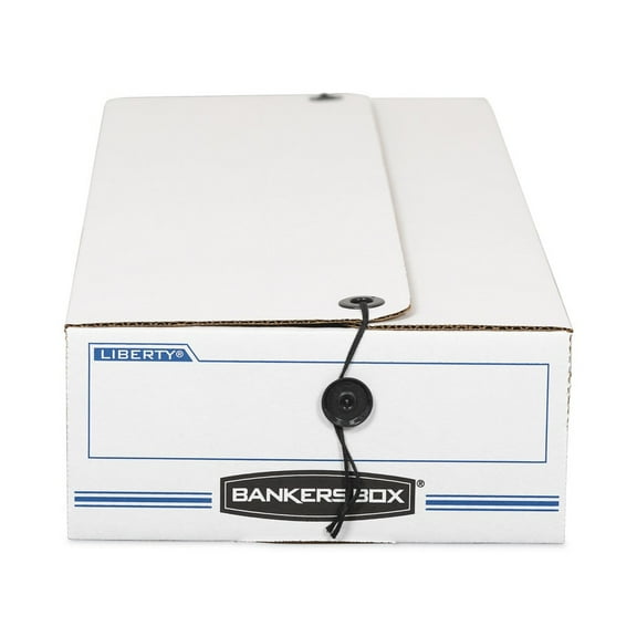 Bankers Box LIBERTY Check/Voucher Storage Box 10 3/4 x 23 1/4 x 4-5/8 White/Blue 12/CT. 00005