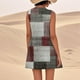 thumbnail image 3 of WILLBEST Vestido De Lino Para Mujer, Vestido Playero Informal Hasta La Rodilla, Sin Mangas, Estampado De Verano, Con Bolsillos, 3 of 3