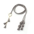 thumbnail image 3 of Women Casual Knotted Braided Belt Fringe Waist Cord Belt, 3 of 3