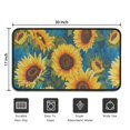 thumbnail image 5 of Blue Sunflower Pattern Door Rugs,Washable Non Slip Door Mats Indoor,Decorative Door Mats,Entry Mat Indoor for Entrance,Bedroom,Kitchen,Bathroom,30"x17", 5 of 6