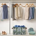 thumbnail image 5 of Yayeee Canvas Storage Basket with Handles for Shelves Fabric Bins Closet Organizer, Blue Blossom, 5 of 8