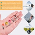 thumbnail image 7 of A 25-piece fishing jig head set, including down-spinning lures, lure heads with rotating blades, and lures with painted eyes, suitable for fishing bass and trout, both in saltwater and freshwater,, 7 of 7