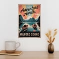 thumbnail image 3 of Motivational Milford Sound Poster Retro Inspirational Vintage Travel Wall Art for Office Classroom Travel Themed Living Space Canvas Poster, 3 of 8