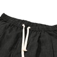 thumbnail image 6 of Admvng Men's Linen Pants Casual Big & Tall Breathable Full Length Trousers with Pockets, 6 of 9