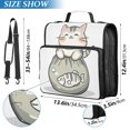 thumbnail image 2 of FORMRS Zipper Binder with Shoulder Strap 2-inch Ring 500 Sheet Capacity File Bag, Green Cute Cat, 2 of 5
