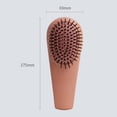 thumbnail image 4 of con cojín de aire, lindo portátil, antiestático, cepillo para desenredar el cabello, para cabello grueso, para viajes, cabello húmedo y seco, Marrón Sunnimix cepillo de pelo, 4 of 8