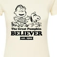 thumbnail image 3 of Peanuts - The Great Pumpkin Believer - Juniors Fitted Graphic T-Shirt, 3 of 6