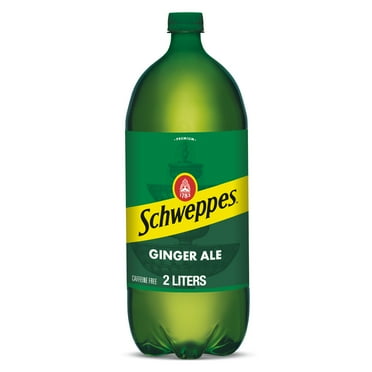 Schweppes Caffeine Free Ginger Ale Soda Pop, 2 L, Bottle