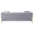 thumbnail image 4 of ACME Jelanea Sofa with 2 Pillows in Gray and Gold, 4 of 6