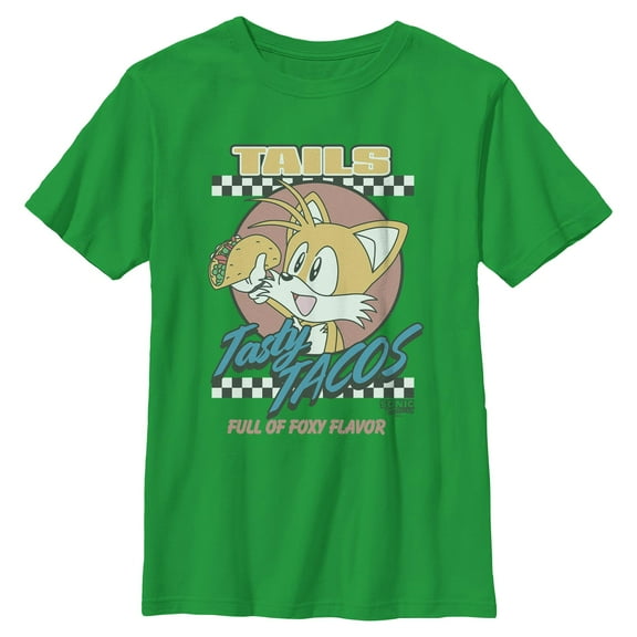 Boys Sonic the Hedgehog Tails Tasty Tacos T Shirt