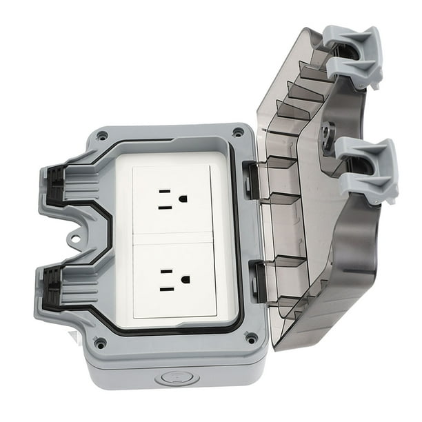 Toma de corriente impermeable para exteriores, toma de corriente de pared impermeable IP66 para exteriores, máxima confiabilidad