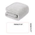 thumbnail image 3 of Velvet Bath Towels - 100% Featherspun Cotton Bath Towel Set - Ultra-Soft, Lightweight, & Quick-Drying Towels for Bathroom Decor (Gray), 3 of 4