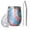 Colorful Tie Dye, variant on 12oz Stemless Wine Tumblers Pink Tie Dye Pattern Vacuum Insulated Stainless Steel Travel Tumbler Cups Mug with Lid and Straw for Champaign,Cocktail,Beer with Cleaning Brush