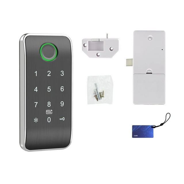 Fingerprint Smart Drawer Lock Electronic Cabinet Lock Unlock Intelligent Keyless Sensor Install Easy