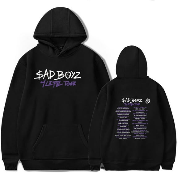 Junior H 2023 Tour Hoodies Sad Boyz Concert Merch esencial pop graphics print Unisex Trend Casual Street Clothing