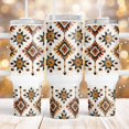 thumbnail image 3 of Aztec ornament 40oz Quencher tumbler sublimation Southwest Tribal ornament Waterslide, 3 of 3