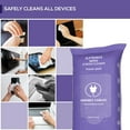 thumbnail image 3 of shiyou-Swanky Cables Screen Cleaner Wipes: Electronic Wipes for Screens - Computer Screen Wipes for Lens, Phone, Tv Screen and Monitor Cleaning - Tech Wipes & Microfiber Cloth (Soft Wipes, 120 Count), 3 of 4